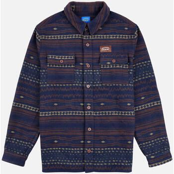 Oxbow Overhemd Lange Mouw Overshirt van jacquard van een wolmix COOMERA
