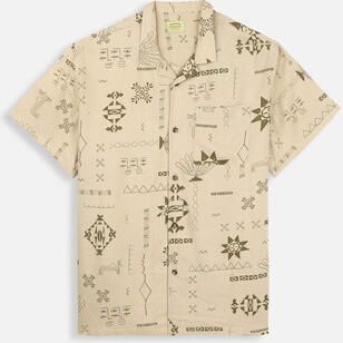 Oxbow Overhemd Lange Mouw Viscose bedrukt overhemd met korte mouwen SNAP