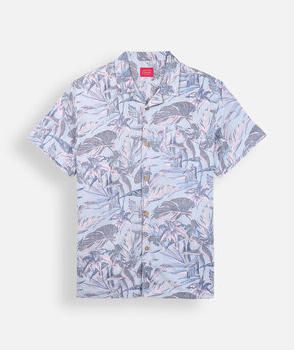 Oxbow Overhemd Lange Mouw Viscose bedrukt overhemd met korte mouwen TROPICS