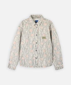 Oxbow Overhemd Twill overhemd van AOP GENTIANA