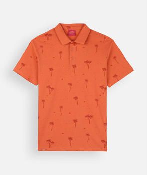Oxbow Polo Shirt Korte Mouw Polo met korte mouwen en allover print PALMS