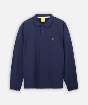 Oxbow Polo Shirt Lange Mouw Effen jersey polo met lange mouwen TIMELESS