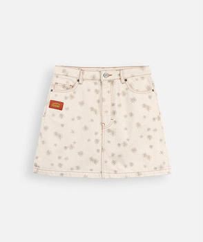 Oxbow Rok Bedrukte denim minirok MARGARIDA