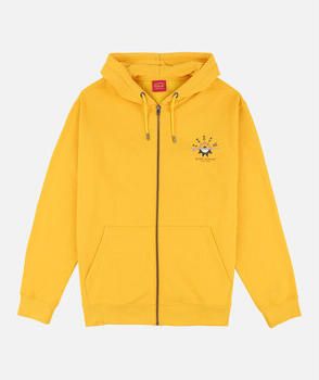 Oxbow Sweater Grafische fleece capuchon met volledige ritssluiting SANDBAR