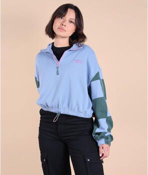 Oxbow Sweater Halve rits met bedrukte mouwen SLIDES