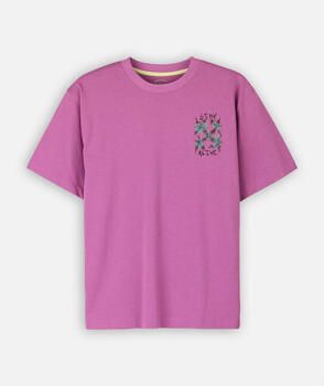 Oxbow T-shirt Korte Mouw Bedrukt T-shirt op borst en rug BOTANY