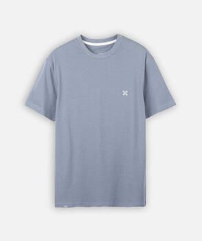 Oxbow T-shirt Korte Mouw Effen geborduurd T-shirt met 4 flarden borduursel TEBAZ