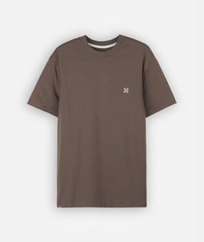 Oxbow T-shirt Korte Mouw Effen geborduurd T-shirt met 4 flarden borduursel TEBAZ