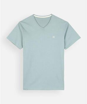 Oxbow T-shirt Korte Mouw Effen V-hals T-shirt geborduurd 4flo TIVE