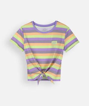 Oxbow T-shirt Korte Mouw Gestreept geknoopt T-shirt TOSKED