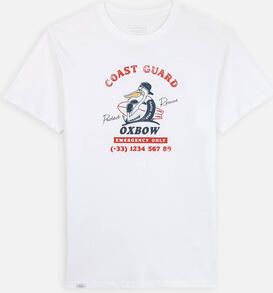 Oxbow T-shirt Korte Mouw Grafisch duurzaam T-shirt met korte mouwen GUARDIAN