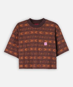 Oxbow T-shirt Korte Mouw Jacquard T-shirt CREST