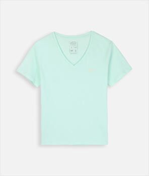 Oxbow T-shirt Korte Mouw T-shirt met V-hals en borduurwerk THAMANI