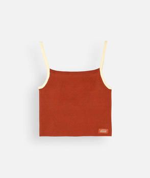 Oxbow T-shirt Korte Mouw Tanktop van jacquardbreisel ELOM