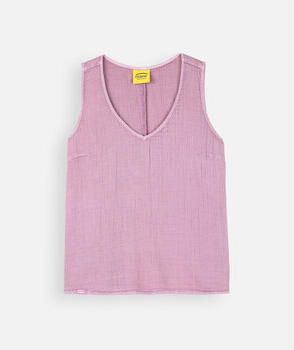 Oxbow T-shirt Korte Mouw Tanktop van katoen vervaagde kleur DOMINGO