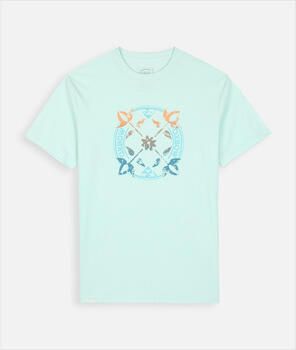 Oxbow T-shirt Korte Mouw Vervaagd grafisch T-shirt met korte mouwen SUNFADED