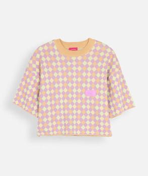 Oxbow Trui Jacquard trui met korte mouwen TANY