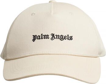 Palm Angels Geborduurde Logo Baseball Cap Beige Dames