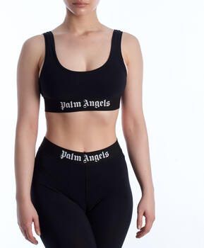 Palm Angels Mouwloze Crop Top met Logo Print Black Dames - Foto 5