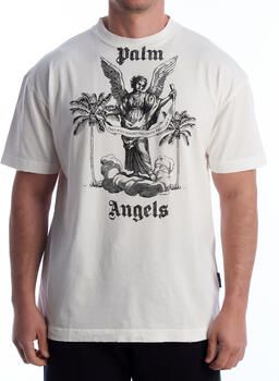 Palm Angels Witte T-shirts en Polos met Pinaforemetal White Heren - Foto 3