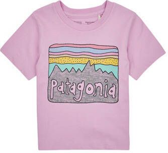 Patagonia T-shirt Korte Mouw Baby Regenerative Organic Certified Cotton Fitz Roy Skies T