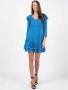 PATRIZIA PEPE Stijlvolle Korte Jurk met V-Hals en Ruches Blauw Dames - Thumbnail 1