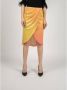 PATRIZIA PEPE Midi Rok met Pailletten Orange Dames - Thumbnail 1
