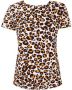 PATRIZIA PEPE Dames Luipaardprint T-Shirt Multicolor Dames - Thumbnail 1