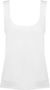 PATRIZIA PEPE Mouwloze Top met Fonkelend Logo White Dames - Thumbnail 1