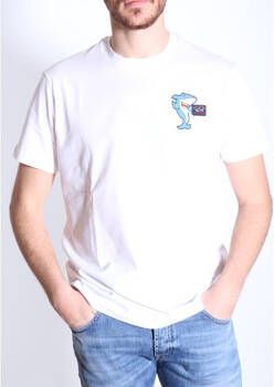 PAUL & SHARK T-shirt Korte Mouw Paul & Shark Paul amp; Shark T-Shirt Squalo Fumetto