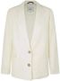 Pepe Jeans Linnen Reversibel Jas met Knoopsluiting White Dames - Thumbnail 1