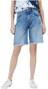 Pepe Jeans Korte spijkerbroek Blauw Dames