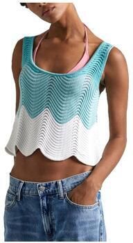 Pepe Jeans Gebreide top GALEA met schulpzoom