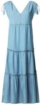 Pepe Jeans Midi-jurk met V-hals model 'EFFIE' - Foto 3