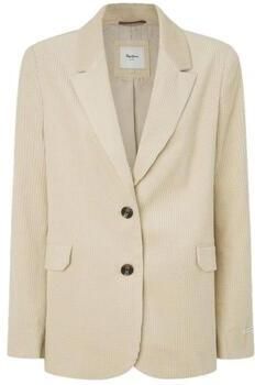 Pepe Jeans Beige Ribfluwelen Blazer Jas Beige Dames - Foto 4