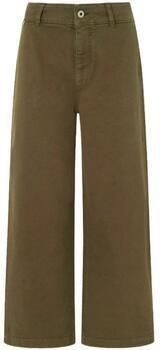Pepe Jeans Groene Culotte Wijde Pijp Broek Green Dames