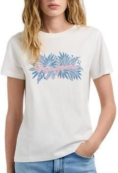 Pepe Jeans Boxy fit T-shirt van puur katoen model 'CRISTINA' - Foto 4