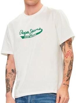 Pepe Jeans Casual Heren T-shirt Claude White Heren
