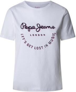 Pepe Jeans T-shirt met labelprint model 'MERIDA'