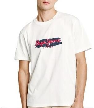 Pepe Jeans Moderne Grafische T-shirt in Katoen White Heren - Foto 4