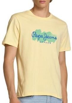 Pepe Jeans Regular fit T-shirt van puur katoen model 'MILTON'