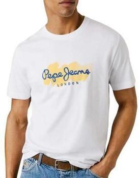 Pepe Jeans Regular fit T-shirt van puur katoen model 'MILTON' - Foto 2