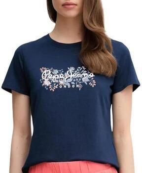 Pepe Jeans T-shirt Rosalind met bloemprint vooraan - Foto 1