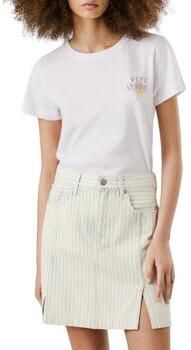 Pepe Jeans T-shirt Amanda met stik- en drukelementen