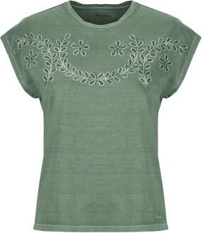 Pepe Jeans regular fit T-shirt van puur katoen model 'MINA' - Foto 3