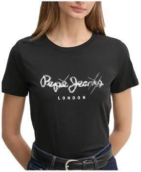 Pepe Jeans T-shirt Leticia met strassteentjes