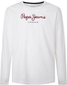 Pepe Jeans Stijlvolle katoenen T-shirt met print White Heren - Foto 3
