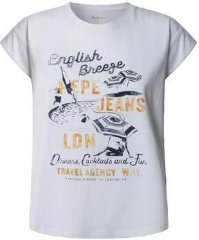 Pepe Jeans T-shirt Korte Mouw T-shirt Valma blanc