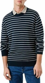 Pepe Jeans Trui met ronde hals ANDRE STRIPES met kasjmier-percentage gestreept - Foto 1