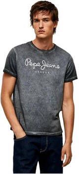 Pepe Jeans T-shirt Korte Mouw CAMISETA MANGA CORTA DESGASTADA GRIS PM508275